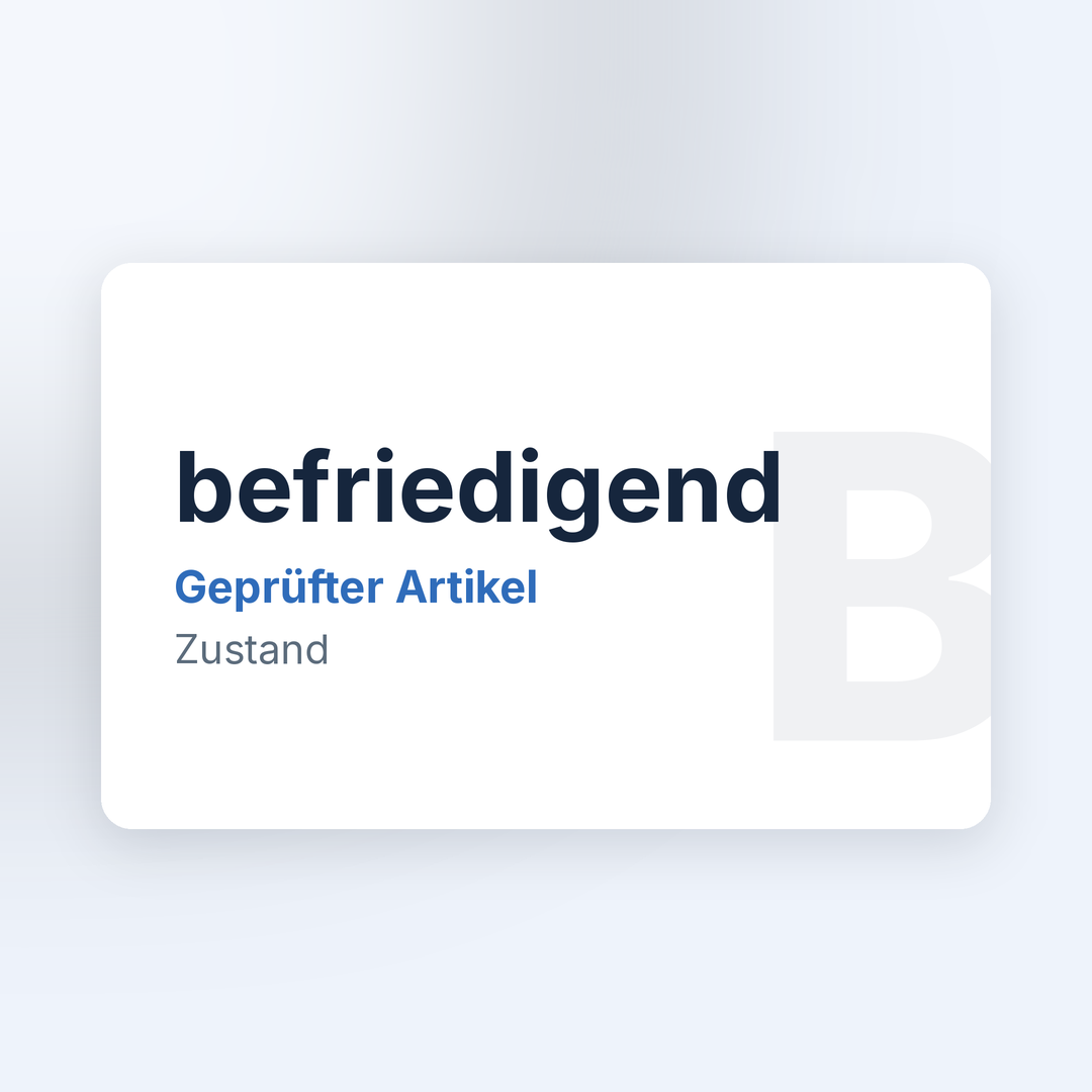 Zustand: befriedigend