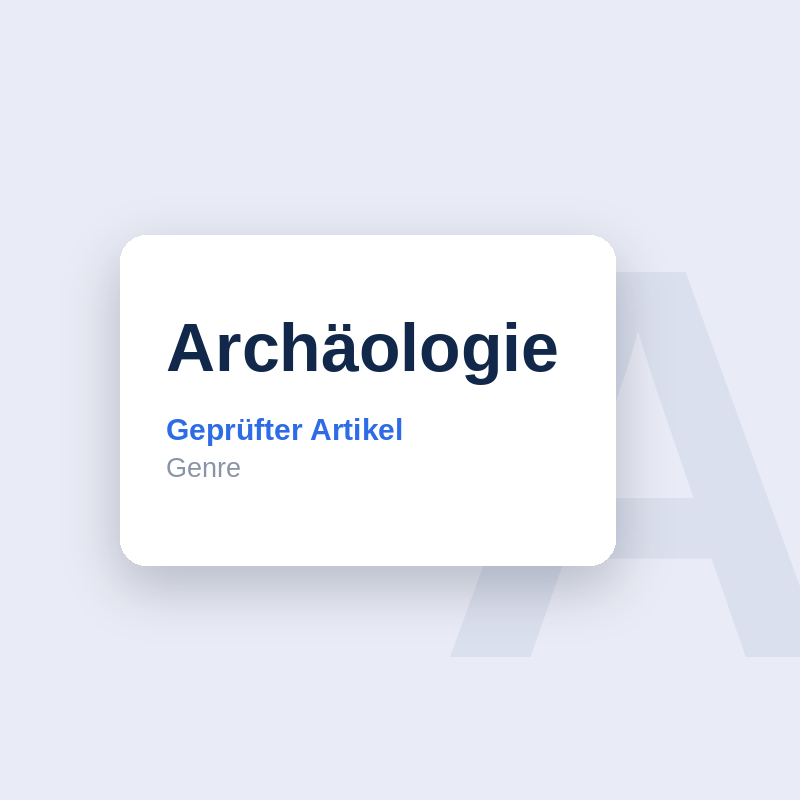 Archäologie