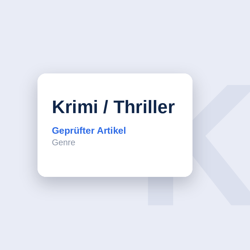 Krimi / Thriller