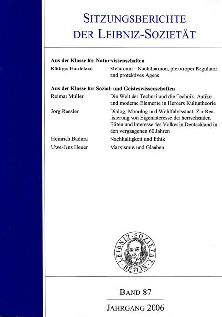 Die Welt der Technai und die Technik. Antike und moderne Elemente in Herders Kulturtheorie