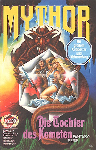 Die Tochter des Kometen (ohne Poster) (Deutsch) — Mythor Nr. 100, Wolf, Paul